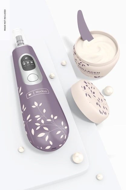 Blackhead Remover Mockup, Top View Psd