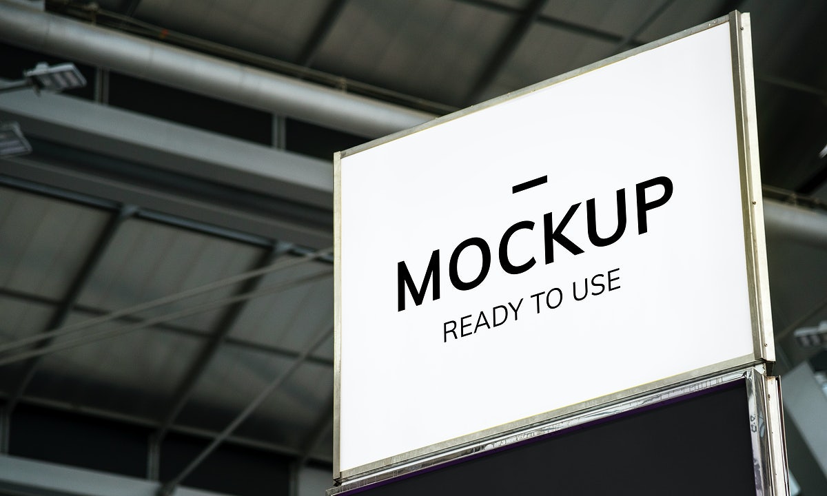 Blank Billboard Mockup