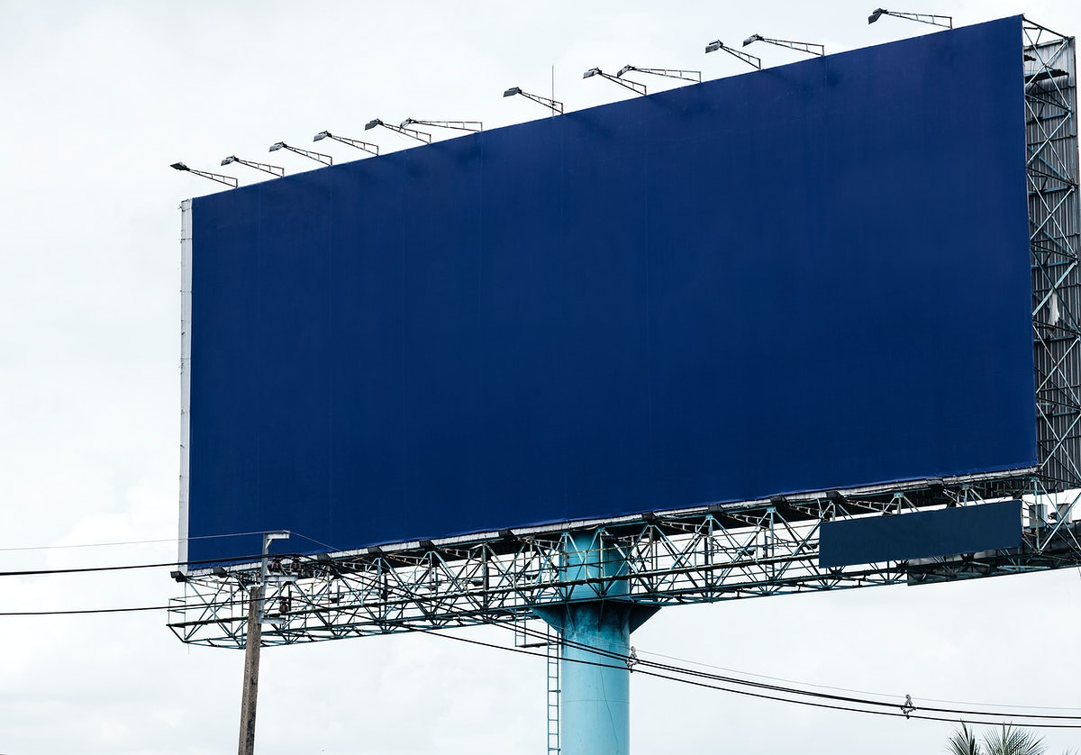 Blank Billboard Mockup
