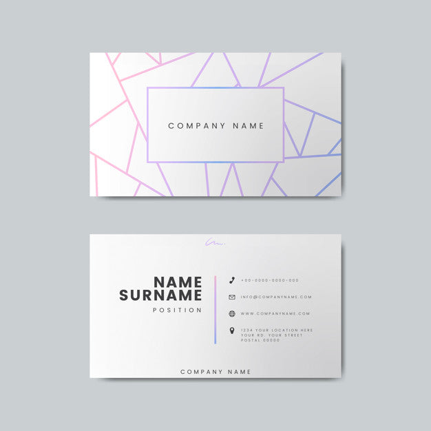 Blank Business Card Design Mockup Psd