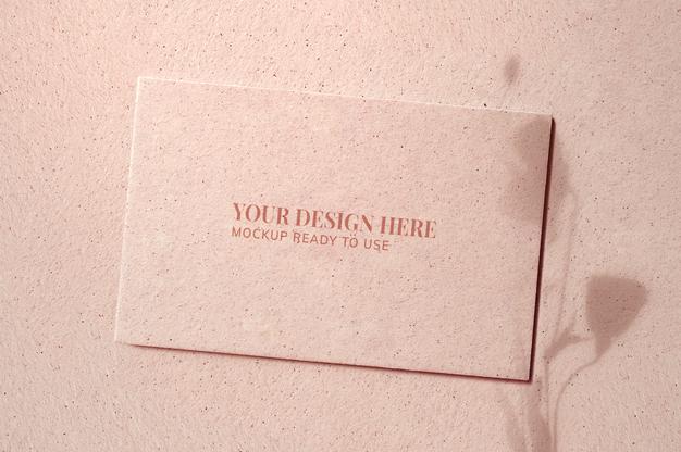 Blank Business Card Mockup Design Psd