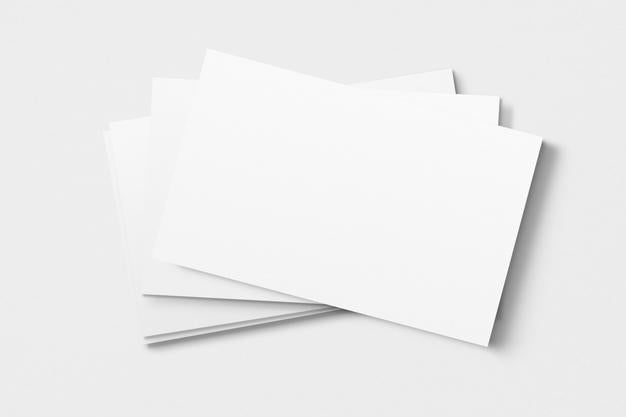 Blank Business Card Mockup Design Psd