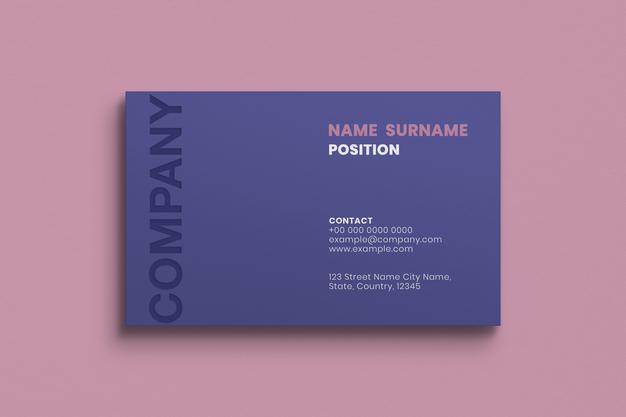 Blank Business Card Mockup Design Psd