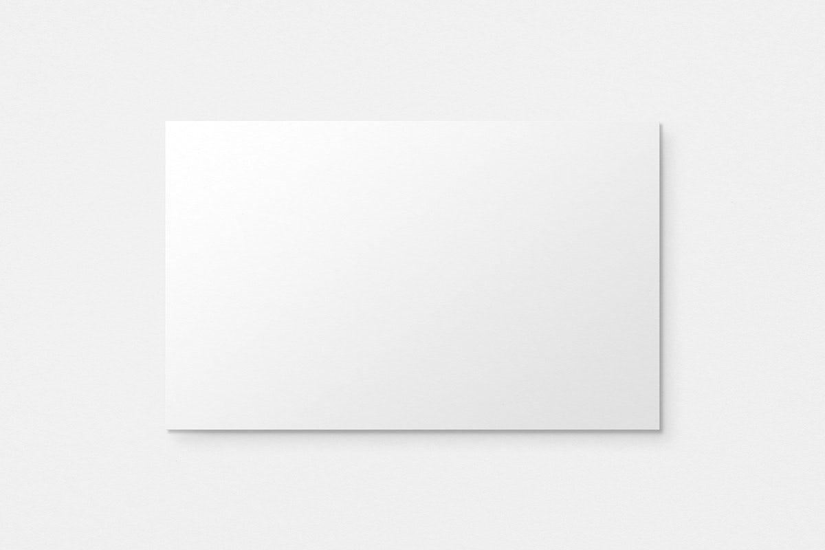 Blank Business Card Mockup Psd In White Tone