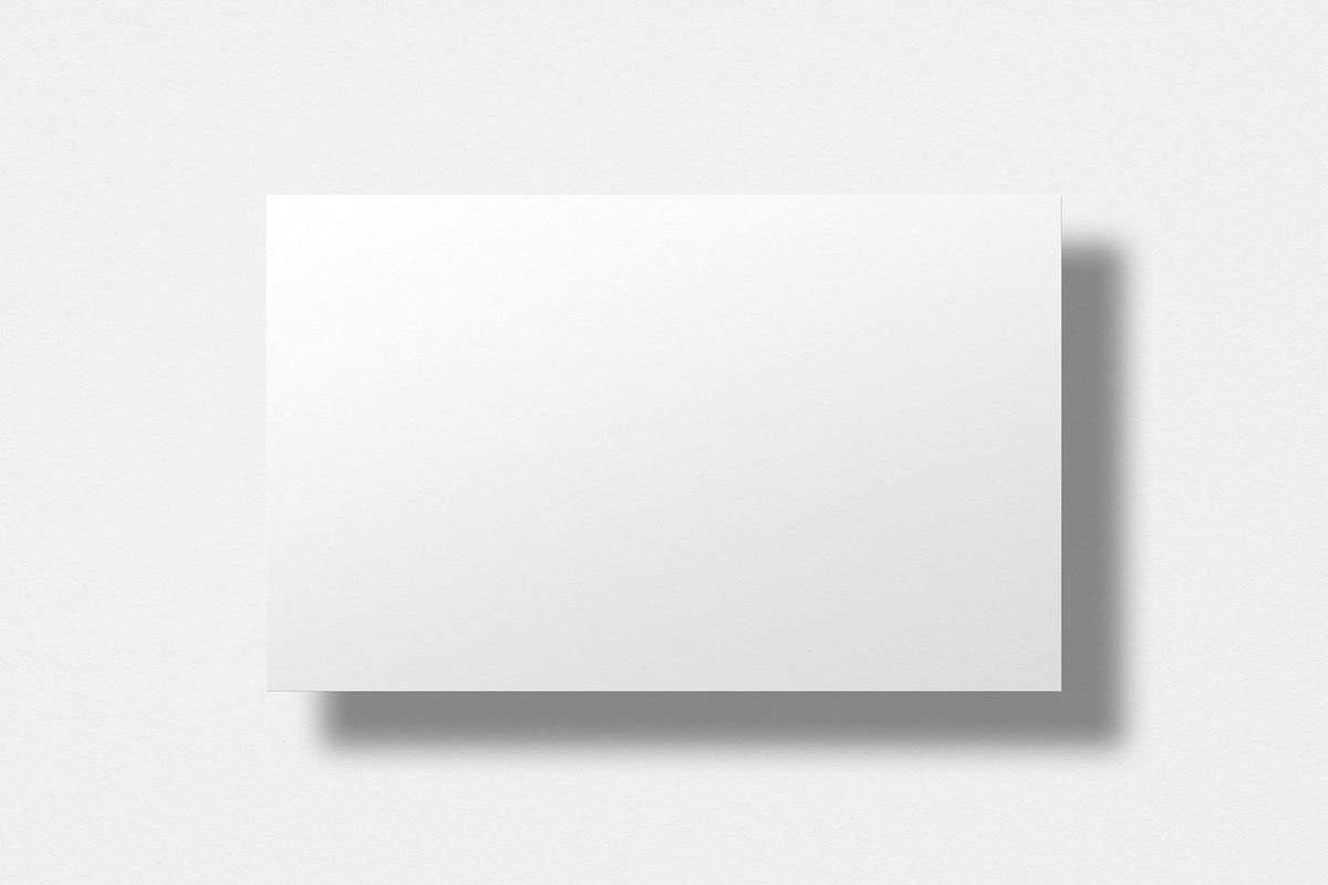 Blank Business Card Mockup Psd In White Tone