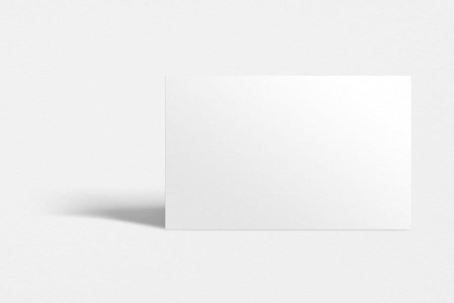 Blank Business Card Mockup Psd In White Tone