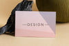Blank Business Card On Beige Surface Psd