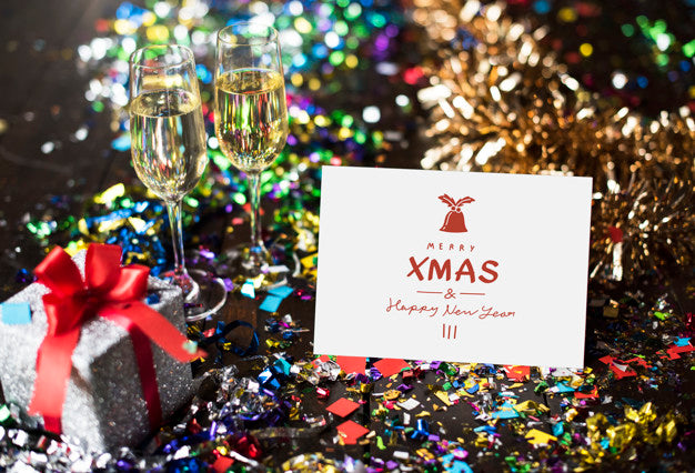 Blank Greeting Card Party Relaxation Concept Psd