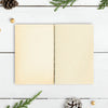 Blank Notebook On A Christmas Table Mockup Psd