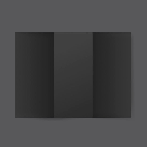 Blank Paper Brochure Template Mockup Psd