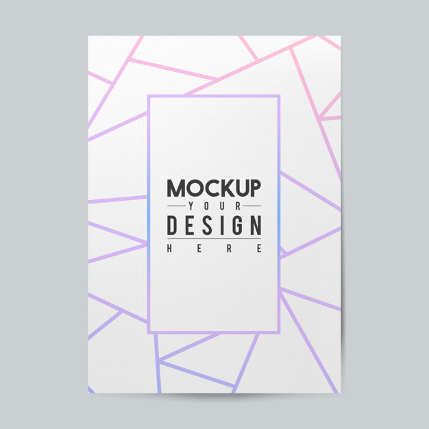 Blank Paper Brochure Template Mockup Psd