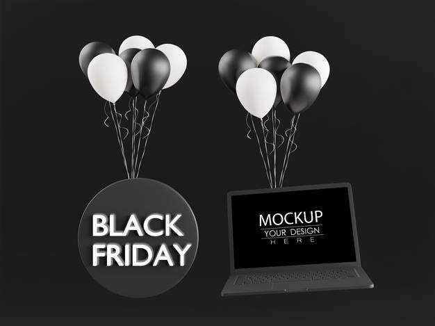 Blank Screen Laptop Computer For Black Friday Psd