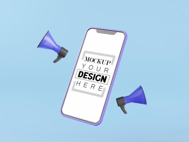 Blank Screen Smart Phone Computer Mockup Psd