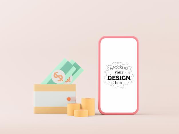 Blank Screen Smart Phone Computer Mockup Psd