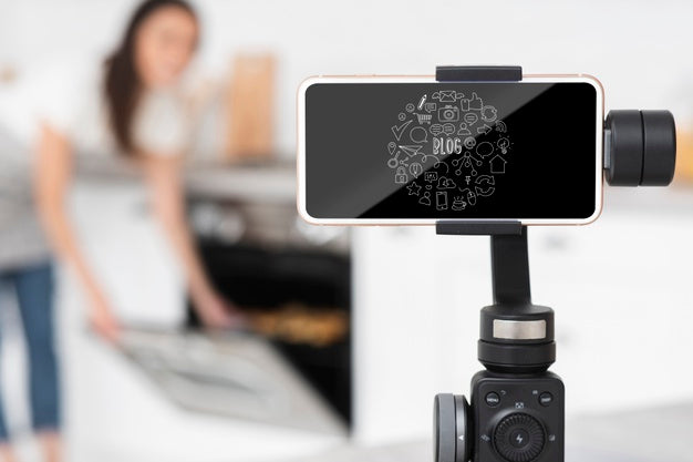 Blogger Set Up Equipment Mock-Up Psd