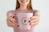 Blonde Woman With Coffee Mug Mock-Up Psd