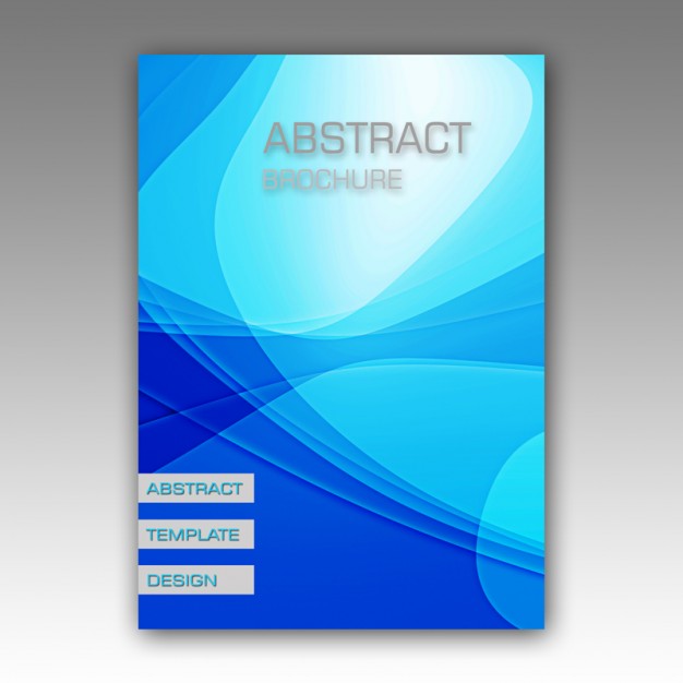 Blue Abstract Brochure Design Psd