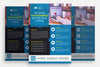 Blue And Black Business Brochure Psd