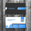 Blue And Black Business Card Psd