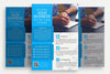 Blue And White Business Brochure Psd