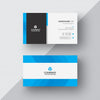 Blue And White Business Card Psd