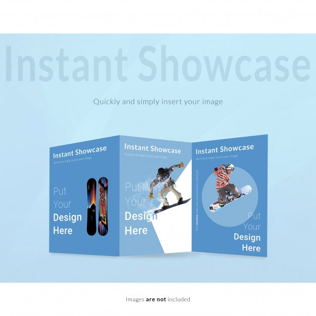 Blue Brochure Mock Up Psd