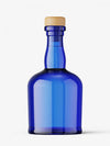 Blue Gin Bottle Mockup
