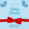 Blue Invitation For Baby Shower Psd