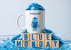 Blue Monday Concept With Mock-Up Psd