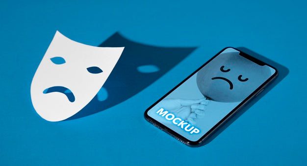 Blue Monday Concept With Mock-Up Psd