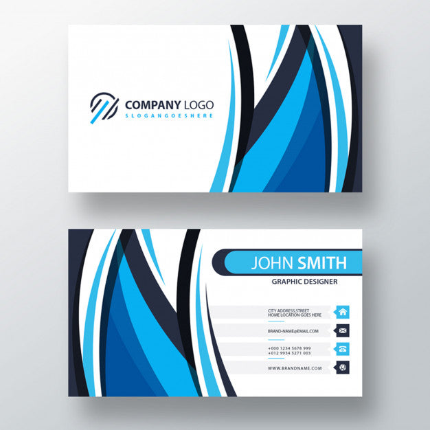 Blue Shape Psd Business Template Psd