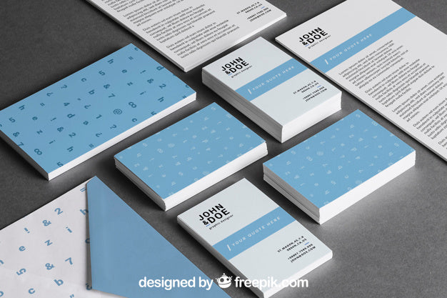 Blue Stationery Mockup Psd