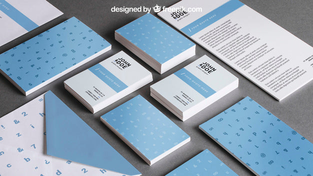 Blue Stationery Mockup Psd