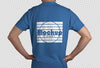 Blue T Shirt Back View Mockup Psd