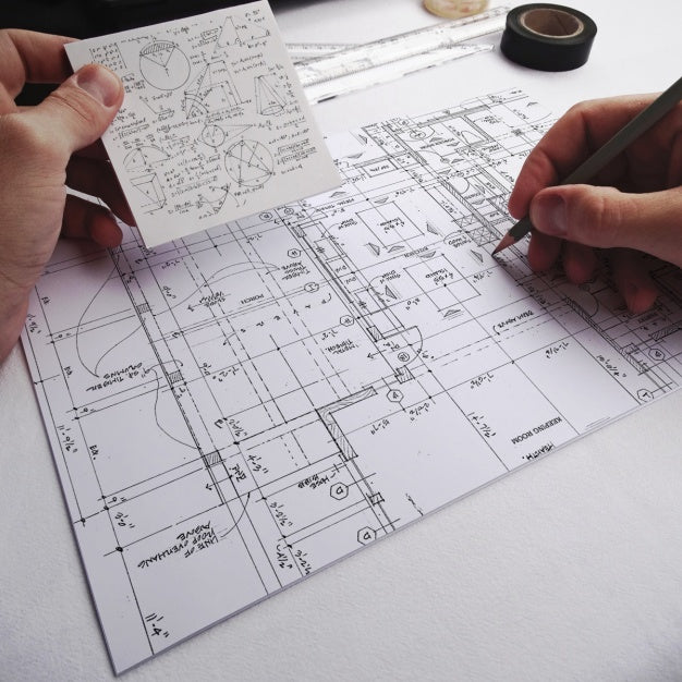 Blueprint Realistic Presentation Psd