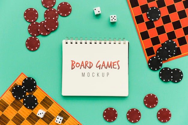 Board Games Concept Mock-Up Psd