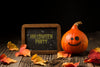 Board With Halloween Chalk Message Psd