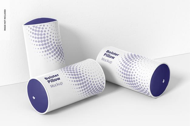 Bolster Pillows Set Mockup Psd