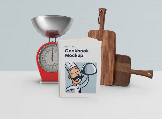 Book Cook Cover On Scene Psd Psd