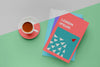 Book Cover Mock-Up Arrangement With Cup Of Coffee Psd