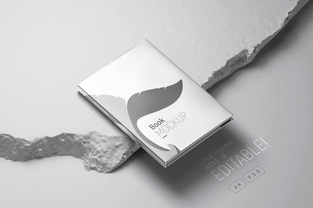 Book Cover Mockup Perspective View Psd