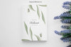 Book Cover Mockup With Flowers On Right Psd