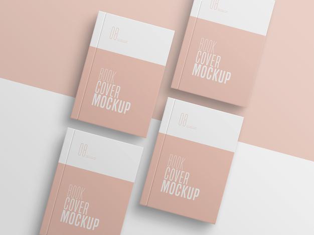 Book Cover Multiple Mockup Psd
