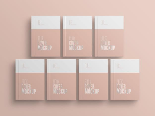 Book Cover Multiple Mockup Psd