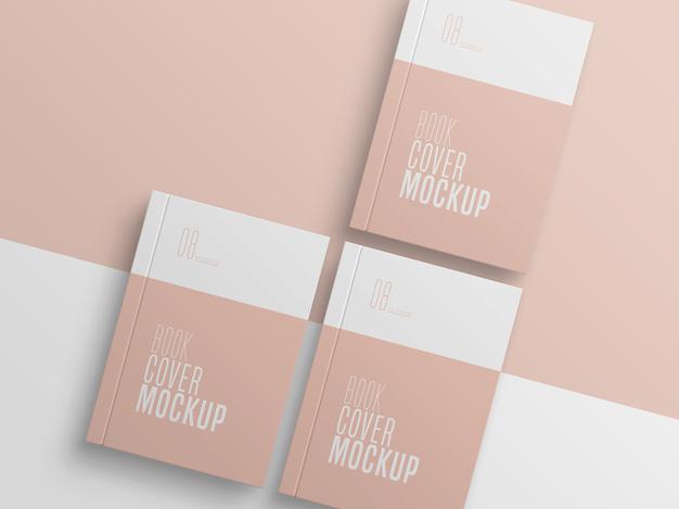 Book Cover Multiple Mockup Psd