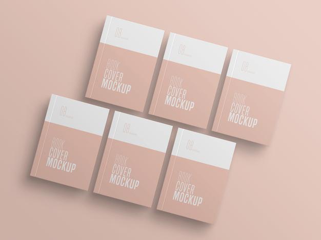 Book Cover Multiple Mockup Psd