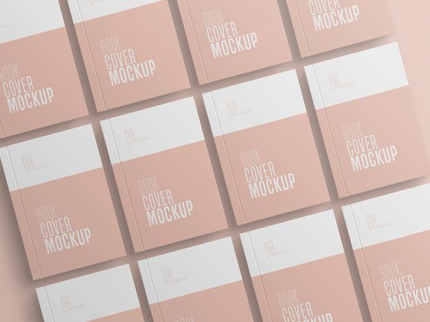 Book Cover Multiple Mockup Psd