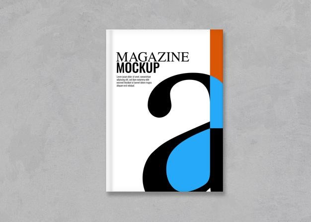Book Cover Over Concrete Surface Mockup Psd