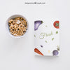 Book Cover Template With Cereals Psd
