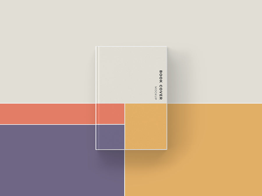Book Cover Top View Mockup